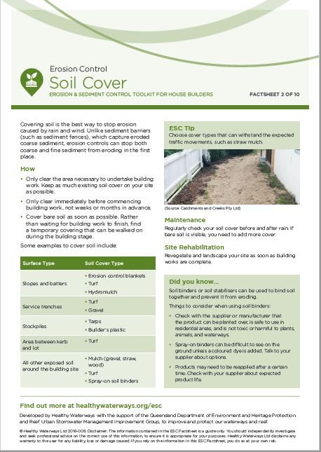 ESC Factsheet #2 Soil Cover