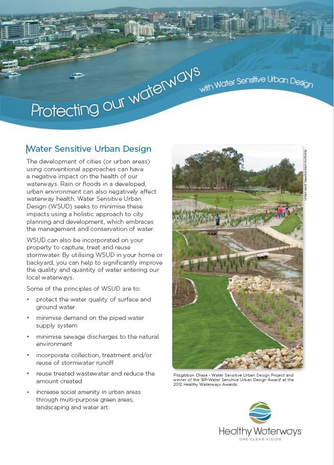 Protecting our waterways - with Water Sensitive Urban Design